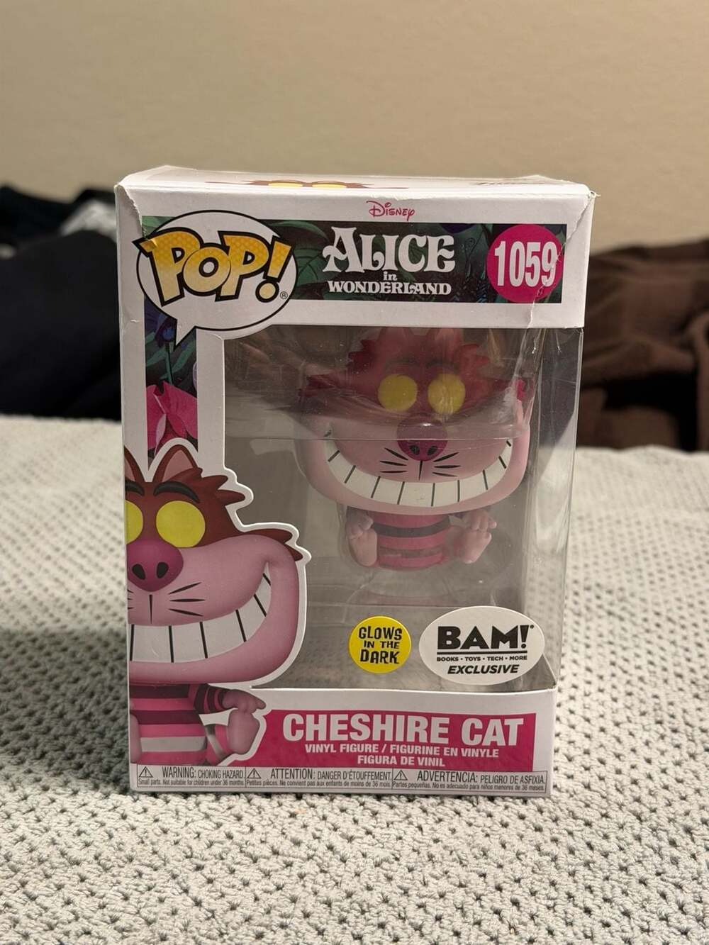 Funko POP! Disney Alice in Wonderland Cheshire Cat #1059 Bam! Exclusive GITD